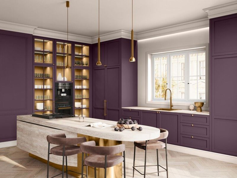 17 Kitchen Colours That Are Officially Out Of Style In 2025 (Plus 5 That Have Been Out For A While) - Decor Hint Eggplant Purple