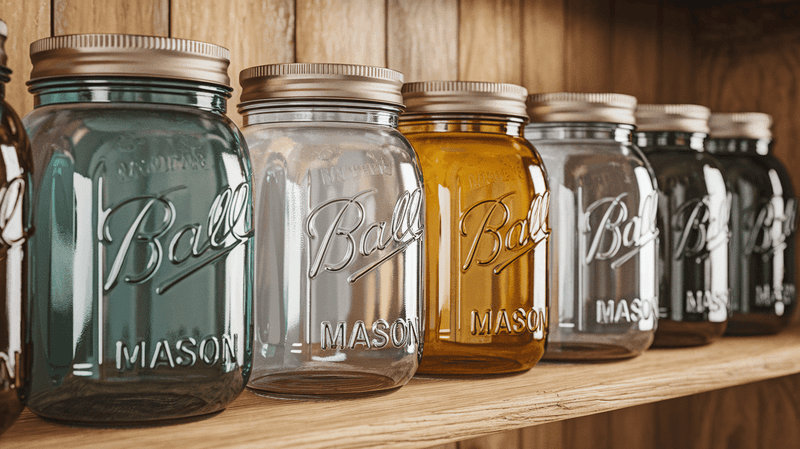 Basic Mason Jars And Bottles