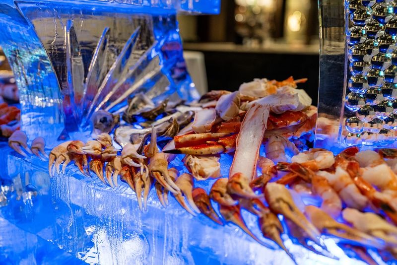 11 Buffet Tables For A Dinner Experience Like No Other - Decor Hint Illuminated Ice Bar