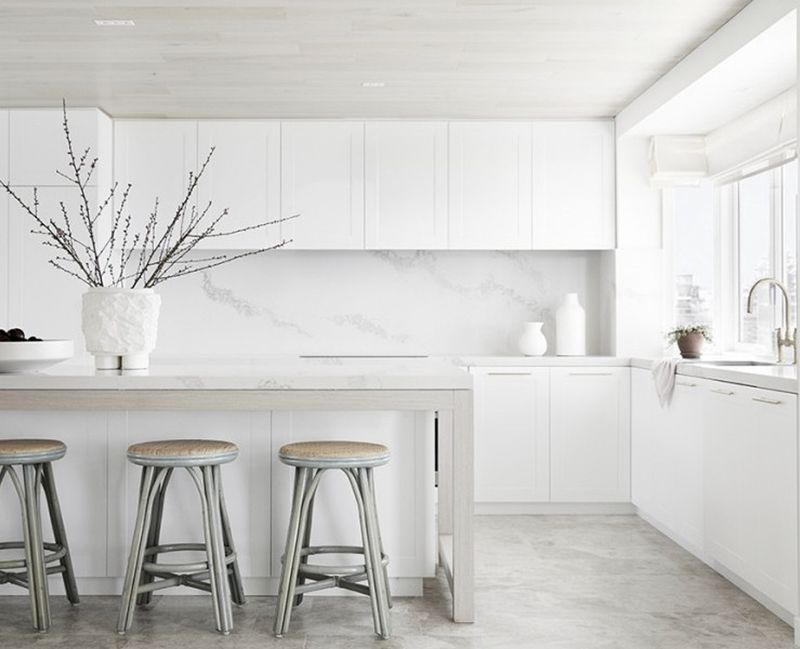 15 Modern Kitchen Trends That Are Always Driving Buyers Away - Decor Hint All-White Everything