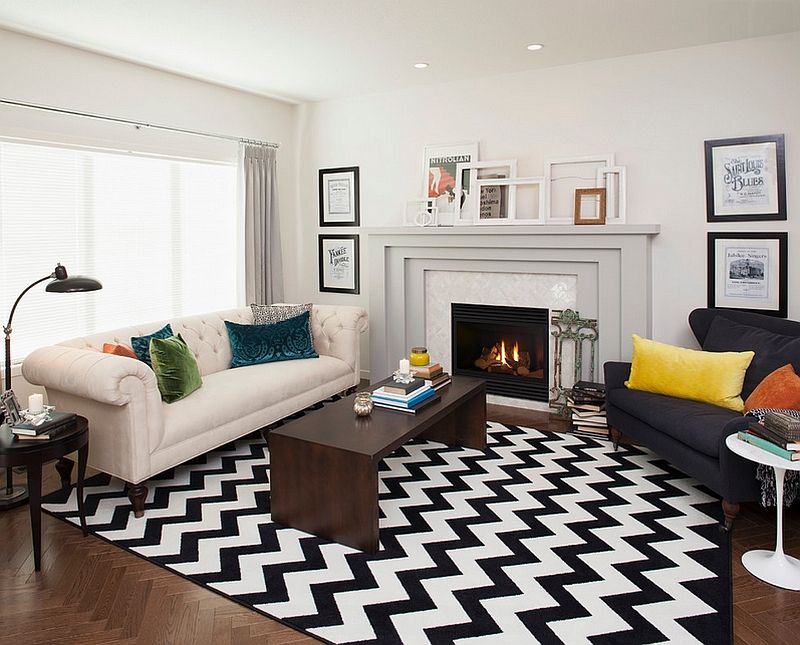 22 Clear Signs Your Home Is Not Trendy Anymore, According To Designers - Decor Hint Chevron Patterns Zig When They Should Zag