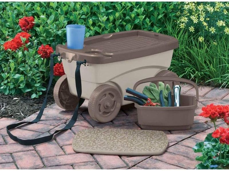14 Clever Storage Tricks For Cleaning Up Your Backyard - Decor Hint Rolling Storage Carts