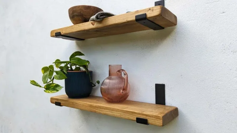 30 Smart Home Decorating Ideas That Cost Almost Nothing - Decor Hint Floating Shelves From Scrap Wood