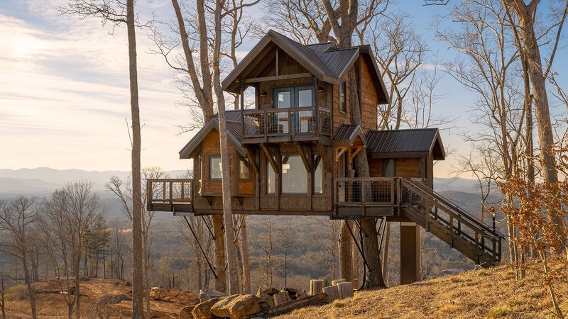 7 Amazing Treehouses You Can Actually Live In - Decor Hint Asheville, North Carolina – Fairy‑Tale Woodland Compound