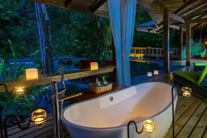 Rainforest Bubble Suite at Costa Rica's Pacuare Lodge