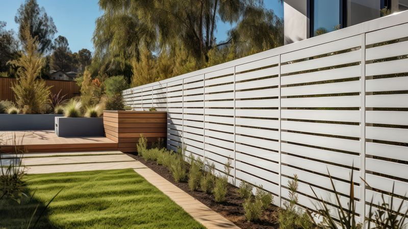 17 Backyard Fence Ideas For Privacy In Style - Decor Hint Slatted Louvered Panels