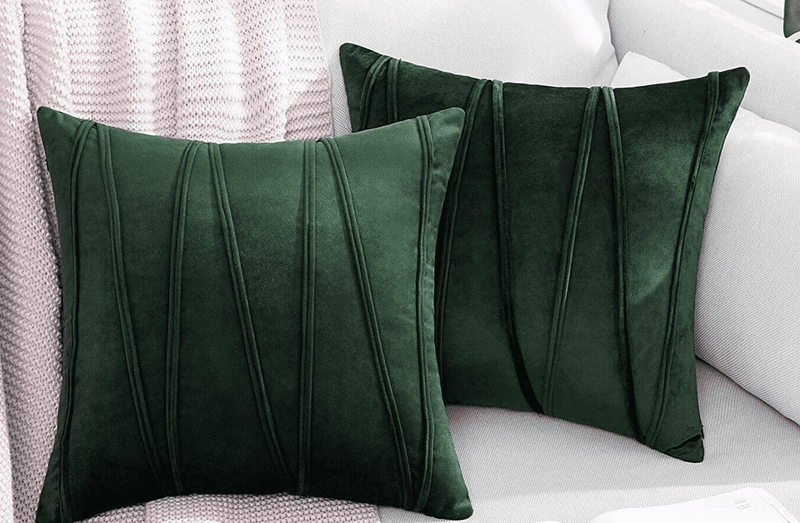 Overstuffed Velvet Throw Pillows