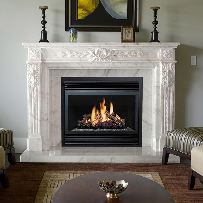 18 Photos That Show Inside A Mansion That Belonged To One Of America’s Wealthiest Families - Decor Hint Marble Fireplace with Hand-Carved Details
