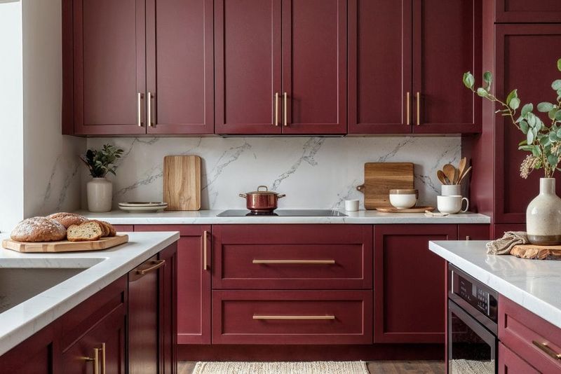 14 Kitchen Colors Going Out Of Style In Phoenix Homes (And 4 That Left Long Ago) - Decor Hint Burgundy