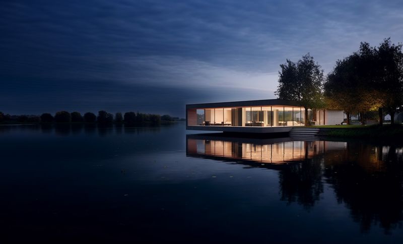 15 Black Homes That Break All The Rules - Decor Hint Lakeside Reflection Box