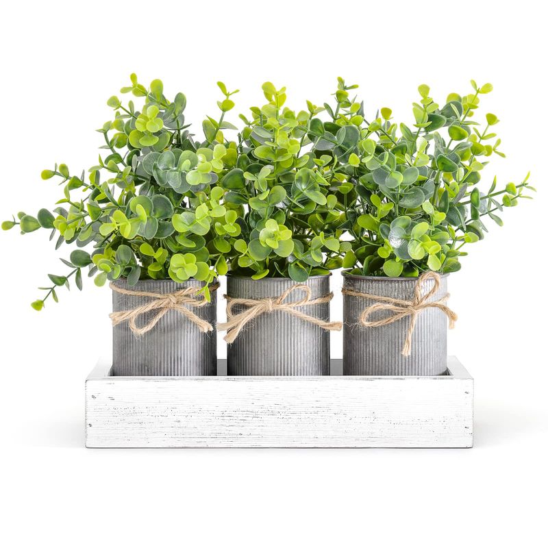 Say Goodbye To These 11 Farmhouse Fads And Please Ditch These 6, Too - Decor Hint Faux Greenery in Tin Buckets