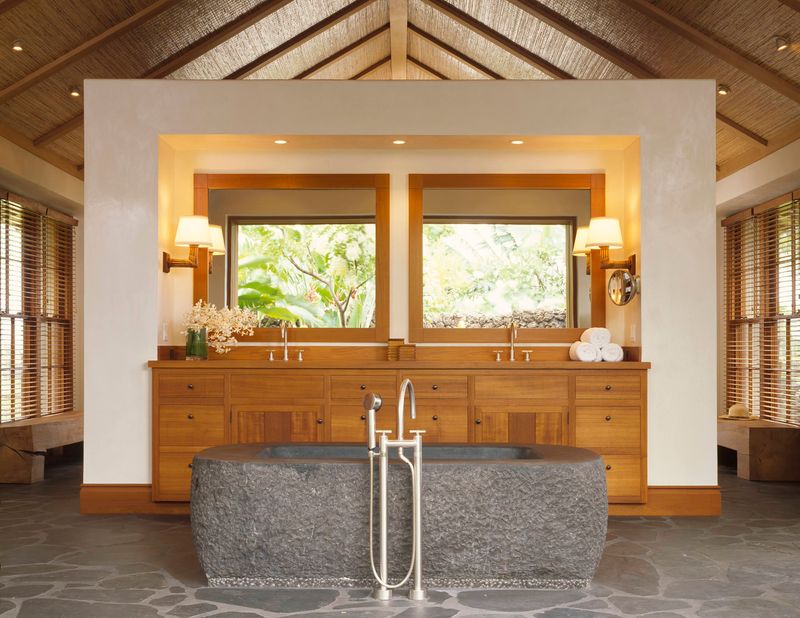 11 Timeless Hawaiian Design Details Locals Love (And Visitors Copy) - Decor Hint Natural Stone Floors Or Showers: Bringing The Islands Indoors