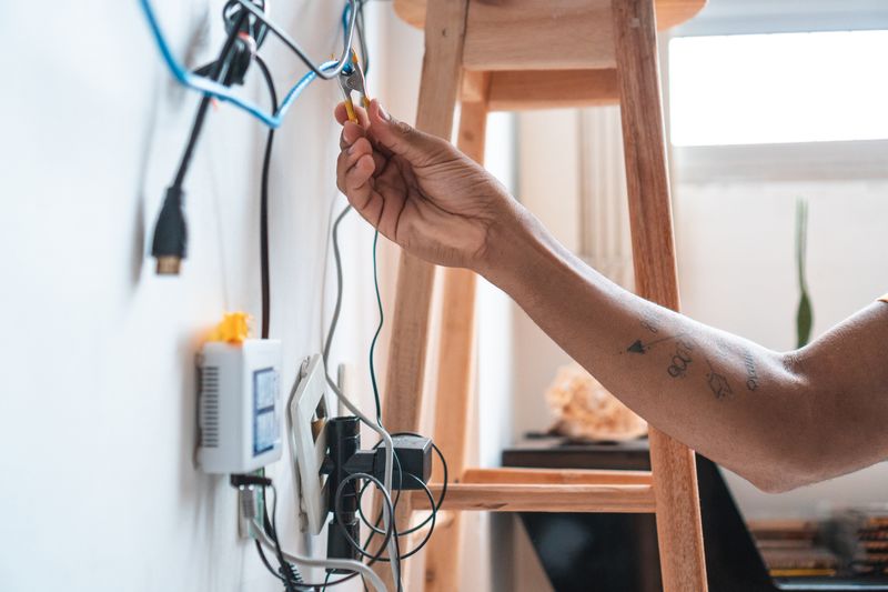 13 Styling Errors That Lower Your Home's Appeal According To Stagers Plus More Design Don'ts - Decor Hint Visible Extension Cords and Cable Wires