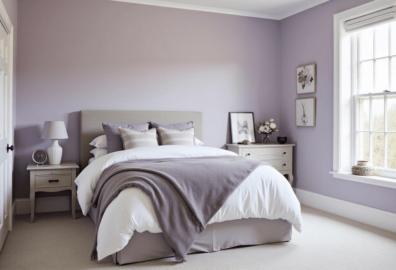 We Asked 6 Interior Designers To Share The Colors They Always Tell Clients To Use In A Bedroom, These Were The Shades That Came Up Top - Decor Hint Soft Lavender Offers Unexpected Serenity