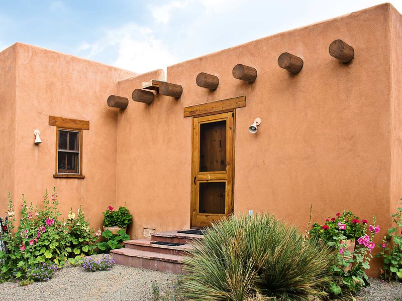 Is Oklahoma Trying Too Hard To Be Arizona? These Desert Exteriors Say Yes - Decor Hint Southwestern Details Like Wooden Beams and Metal Accents