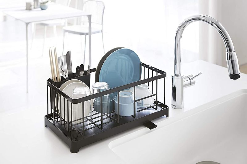 22 Items Designers Say Make Your Kitchen Look Cheap - Decor Hint Countertop Dish Drainer