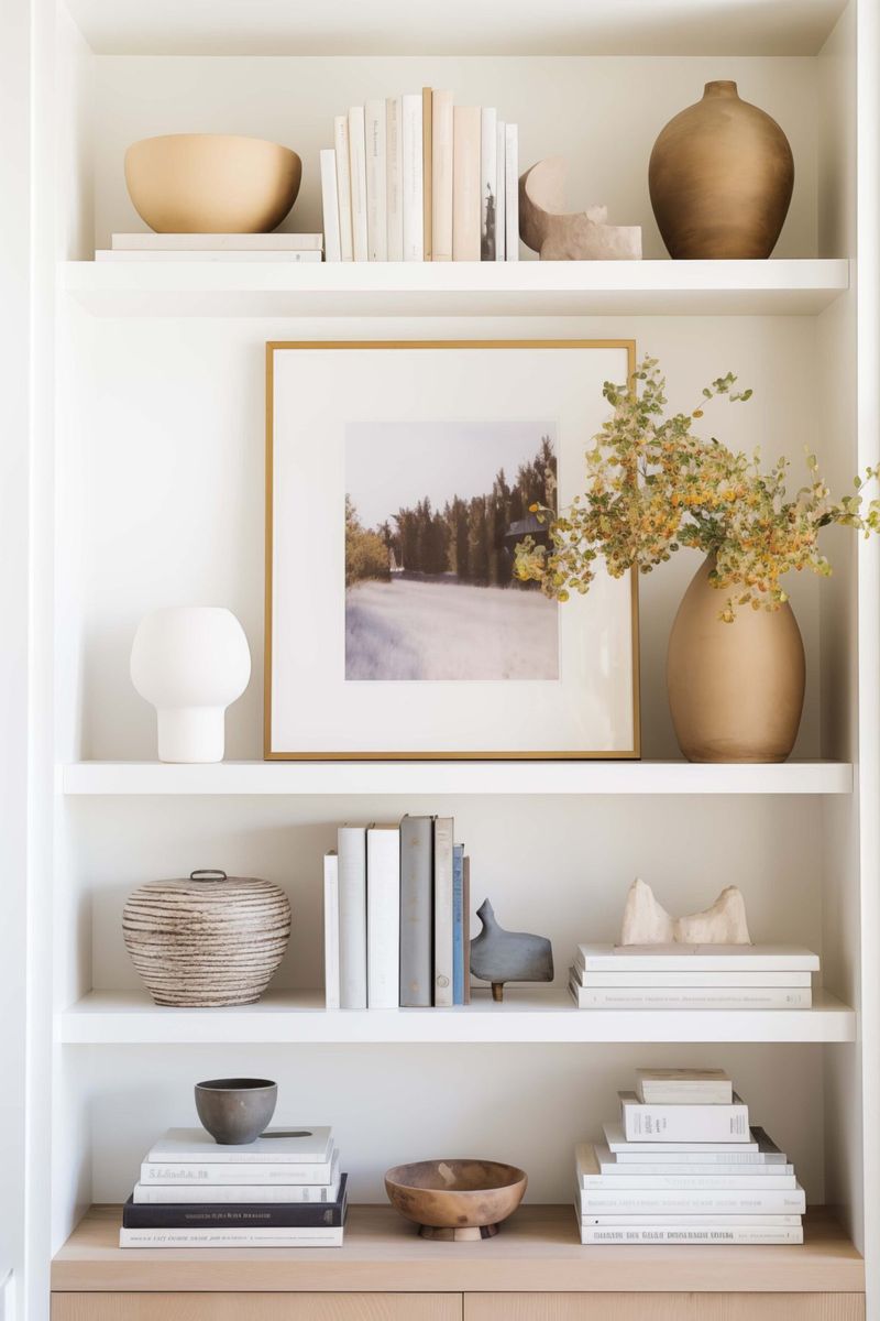 19 Layering Techniques That Make Any Room Feel Professionally Styled - Decor Hint Style Shelves with Art, Books, and Objects