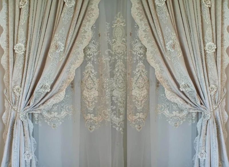 The Old Vintage Decor Trend Making A Stylish Comeback In Homes Today - Decor Hint Lace And Sheer Layered Curtains