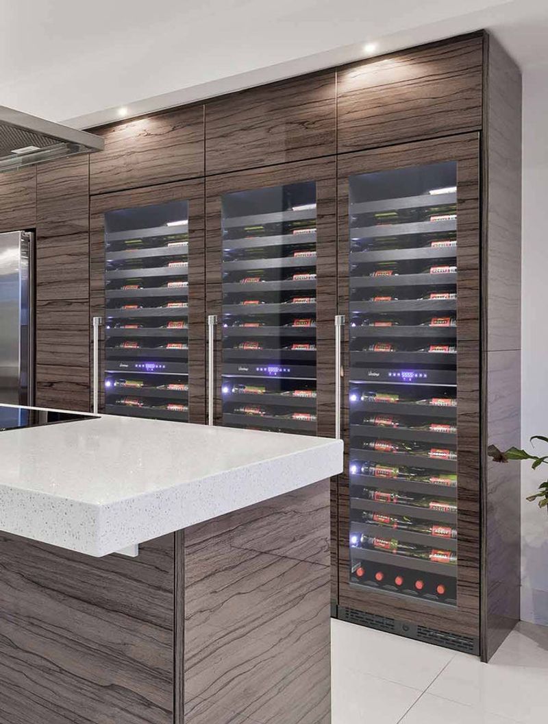 24 Clever Upgrades Designers Swear By For A High-End Kitchen Vibe - Decor Hint Built-In Wine Storage