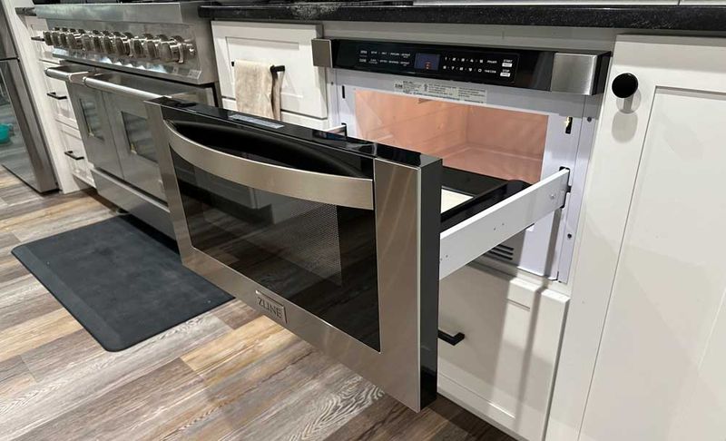 12 Impractical Kitchen Trends Interior Designers Say Won't Last In 2025 (Plus 7 Already Losing Their Momentum) - Decor Hint Drawer Microwaves At Ankle Level