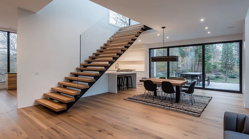 Floating Staircases Without Railings