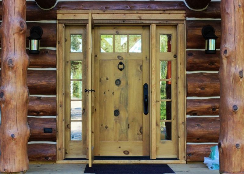 12 Scandinavian-Inspired Exterior Touches From Minnesota Cabins - Decor Hint Handcrafted Entry Doors