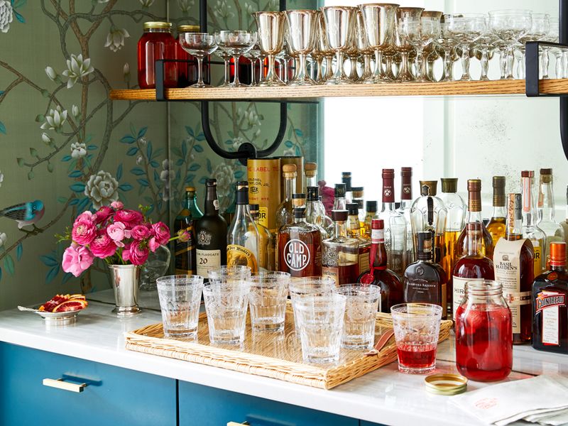 13 Georgia Decor Elements That Bring Back Southern Charm - Decor Hint Bourbon Bar Carts with Local Spirits
