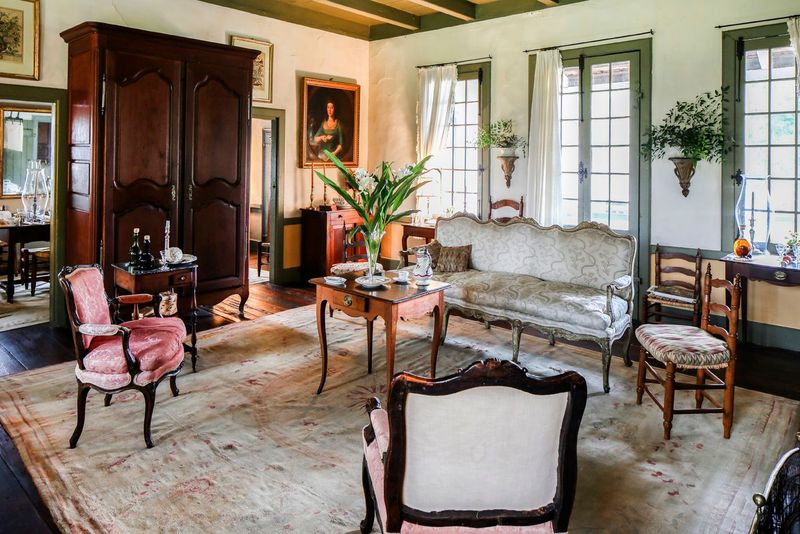 Cypress Armoires with Creole Flair