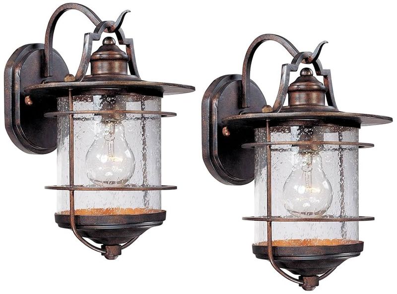 7 Examples Of Coastal Inspired Curb Appeal In Boston Homes - Decor Hint Lantern-Style Lighting with Frosted Glass