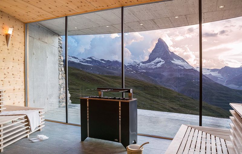 Alpine Glass Cube in the Swiss Alps