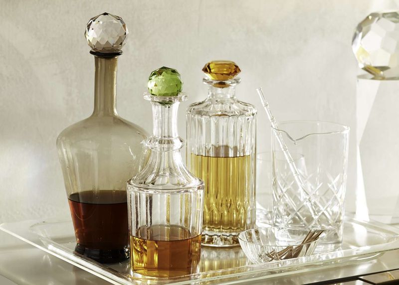 11 Antique Interior Items That Are Practically Worthless Nowadays (Plus 8 That Are Worth A Fortune) - Decor Hint Worthless: Crystal Decanters And Barware