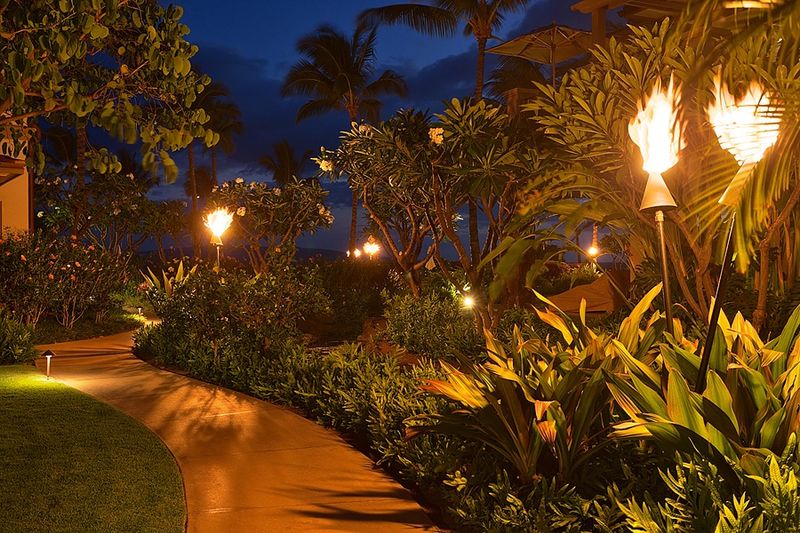 11 Backyards In Hawaii That Always Feel Like A Personal Escape - Decor Hint Tiki Torches As Ambient Backyard Lighting