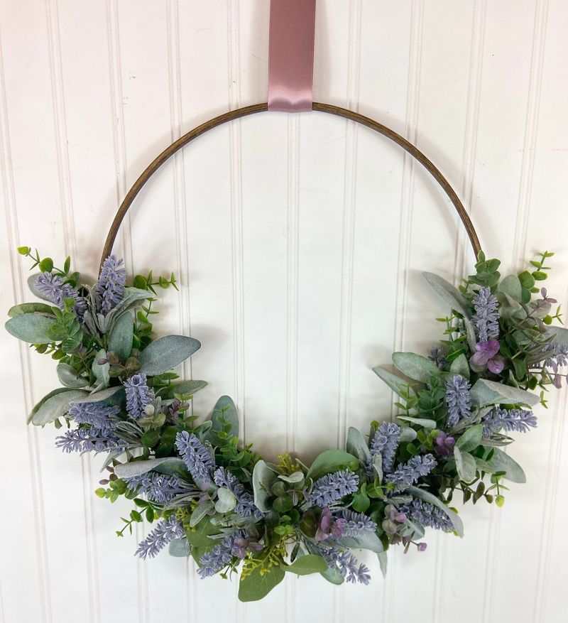 These 18 Spring Home Decor Picks Instantly Cheer Up Any Room Starting at $10 - Decor Hint Mini Artificial Lavender Wreath