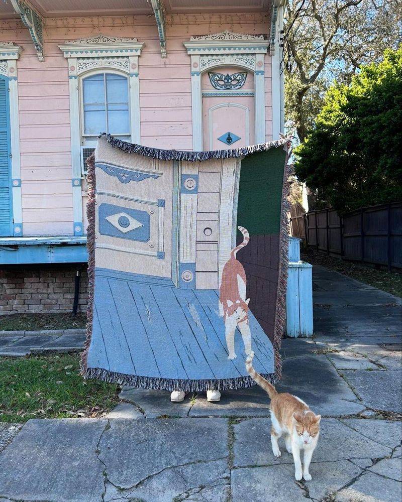 Cat Porch Blanket