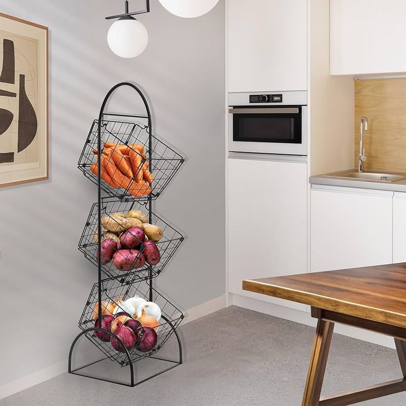 I've Seen These 10 Common Kitchen Items Crowd New York Homes And These 10 Transform Them Into Luxe Spaces - Decor Hint Wire Fruit Baskets