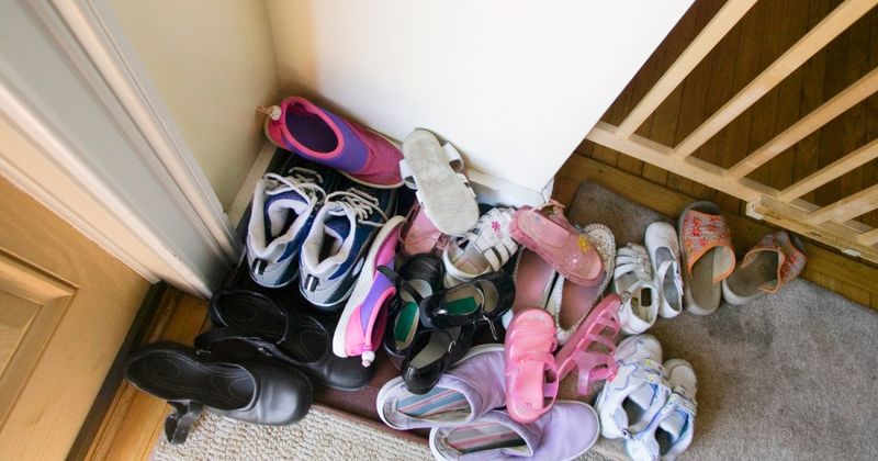 Shoes Piled by the Door (Messy Mistake)