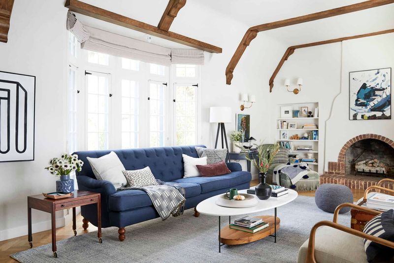 8 Outdated Couch Colors Ruining Your Pennsylvania Living Room, And 8 Fresh Picks To Revive It - Decor Hint Muted Blue: The Colonial Callback