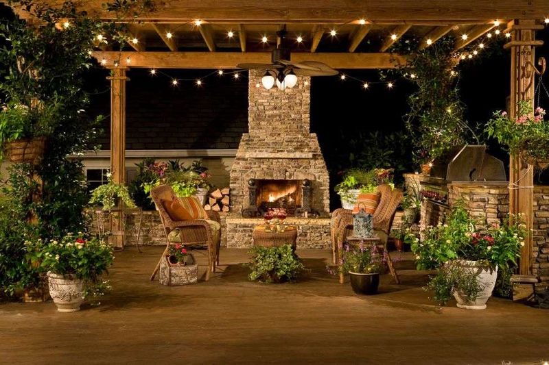 Charming Outdoor Corners That Give Georgia Homes Their Magic - Decor Hint Shaded Porch Swings Surrounded by Greenery