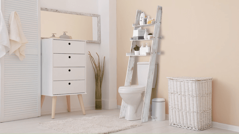 33 Organizing Hacks To Transform Your Home - Decor Hint Hanging Bathroom Storage Ladder