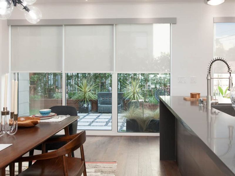 Ditch Curtains For A Smarter Sliding Glass Door Window Treatment - Decor Hint Sheer Roller Shades With Motorization