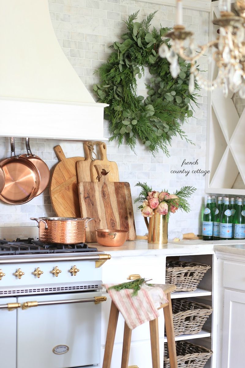 How To Achieve Country Chic Style In Your Kitchen: 17 Simple Tips - Decor Hint Hang Copper Cookware As Decor