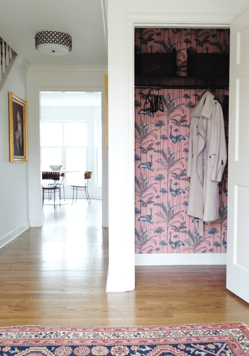 13 Projects That May Suit Minneapolis Homeowners Looking For Weekend DIY Ideas - Decor Hint Wallpapered Closet