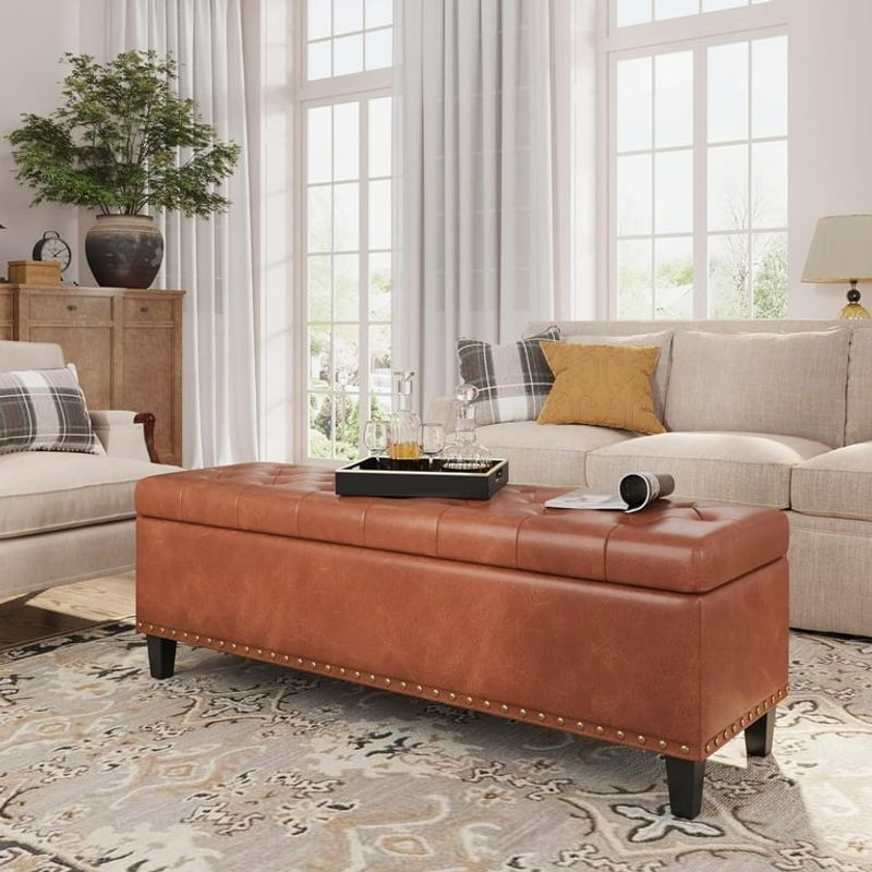 Tufted Storage Ottoman