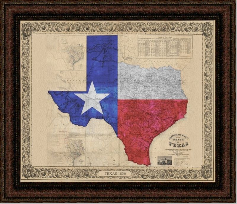 13 Nostalgic Texas Decor Trends You Rarely See Outside The South - Decor Hint Framed State Flags or Maps of Texas