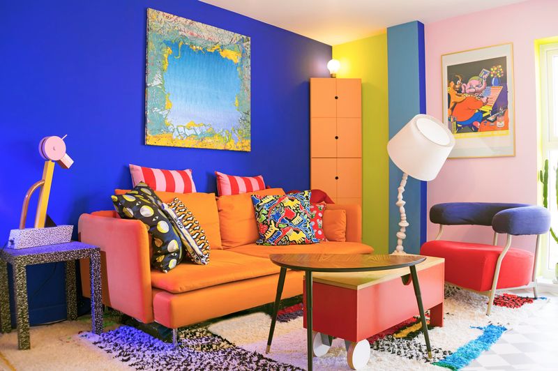 Texas Living Rooms: 8 Couch Colors That Need To Go And 8 That Steal The Show - Decor Hint Neon Orange