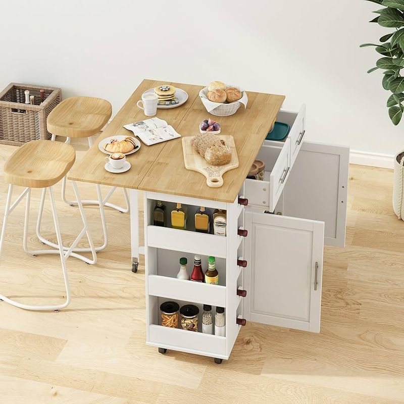 11 Simple Changes That Make A Small Kitchen Feel Spacious - Decor Hint Use Multi-Functional Furniture