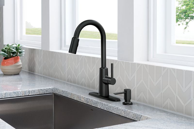 Matte Black Fixtures Make Bold Statements