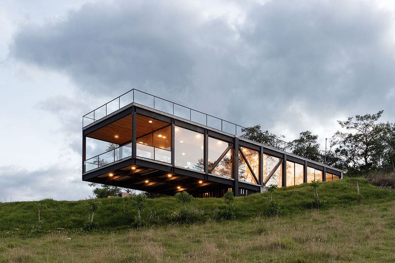 Architecture Meets The Wild: 11 Gorgeous Homes Crafted Within Natural Settings - Decor Hint Hillside Cantilevered Home