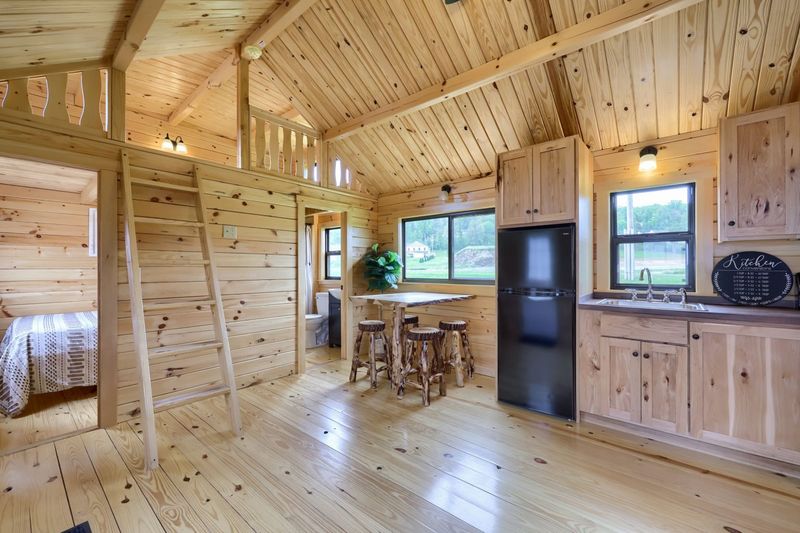 Rustic Log Tiny Home