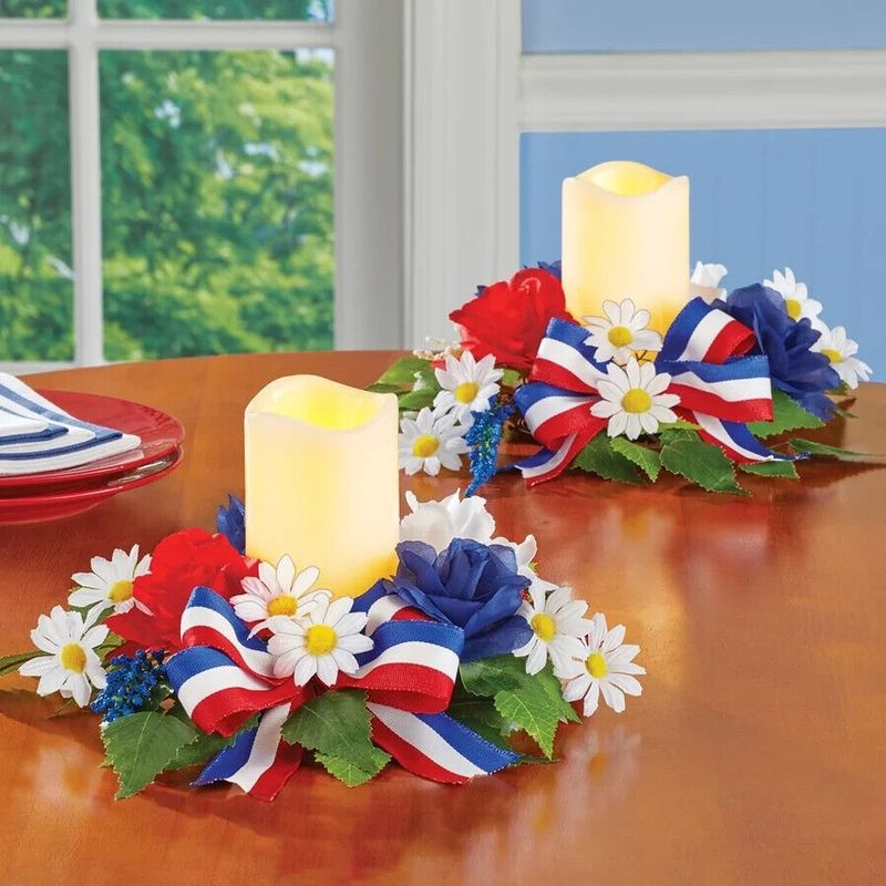 17 Effortless 4th Of July Decorations That Make A Big Impact - Decor Hint Red, White & Blue Candles